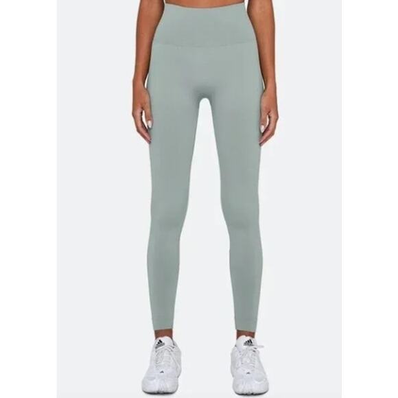 Set Active Leggings Scluptflex Seamless Rain Blue Workout Athletic Running Gym - Picture 1 of 7